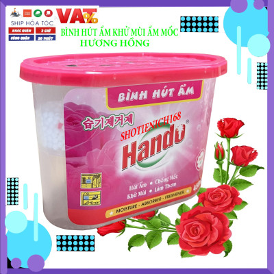 Combo 6 Hộp Hút Ẩm Khử Mùi Nấm Mốc Hương Hồng 450Ml
