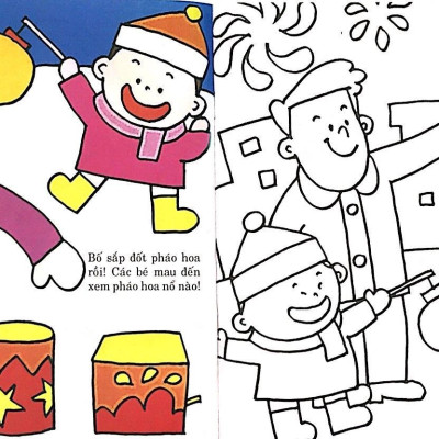 Combo Bộ 4  Cuốn Tô Màu Thông Minh - Chúng Mình Cùng Tô: Quyển Hạt + Quyển Mầm + Quyền Hoa +  Quyển Lá (Cho Bé Từ 2- 6 Tuổi)