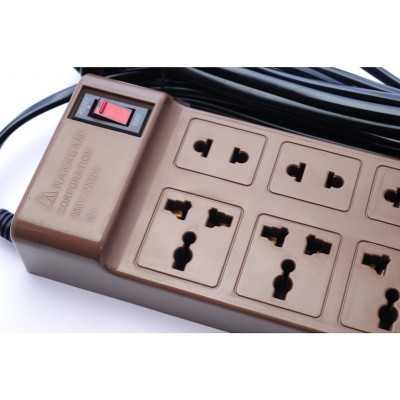 Ổ cắm điện đa năng 8 lỗ cắm công tắc tự ngắt Nakagami công nghệ Nhật Bản dây 2m - 3m - 5m