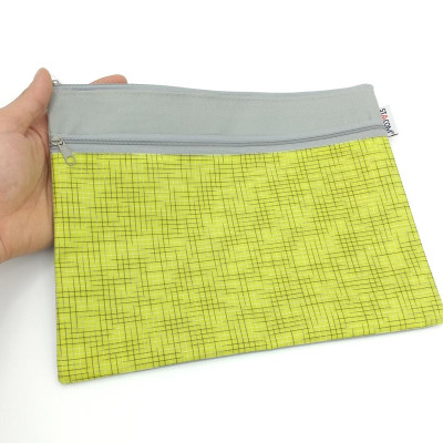 Túi Vải Stacom Có Khóa Kéo 2 Ngăn B5 ZD101B5 - Màu Vàng