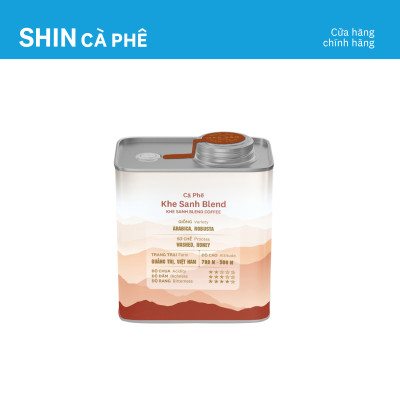 Cà phê Khe Sanh Blend - SHIN Cà phê - Cà phê pha phin - Hộp thiếc 200g