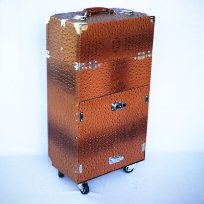 Cốp vali kéo nhiều ngăn đựng dụng cụ trang điểm, make up, phun xăm, nối mi, mỹ phẩm size 36x22x64 cm 