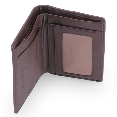 HJ2411-12-13-15 - Ví nam Huy Hoàng da đà điểu da chân kiểu đứng màu nâu đỏ, vàng bò, đen, nâu đất