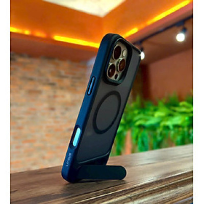 Ốp lưng cho iPhone 16 Pro , iPhone 16 Pro Max hiệu Likgus VALOR hỗ trợ sạc từ , lưng nhám viền màu có giá đỡ kim loại , chống sốc chống va dập thời trang cao cấp - Hàng chính hãng