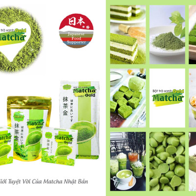 Bột trà xanh Matcha gold 500gr