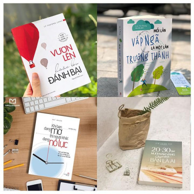 Sách: Combo 5 Cuốn: Tuổi Trẻ Không Lạc Hướng +Mỗi lần vấp ngã là một lần trưởng thành +Vươn lên hoặc bị đánh bại+Khi bạn đang mơ thì người khác đang nỗ lực+20 - 30 tuổi, mười năm vàng quyết định bạn là ai +Đại Học Không Lạc Hướng