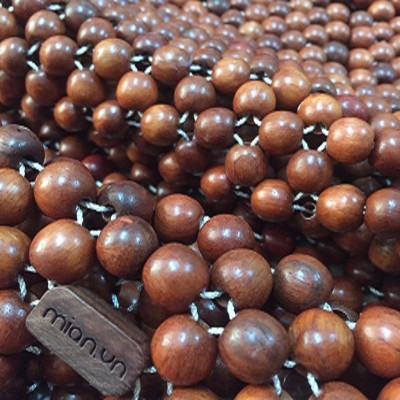 Chiếu Hạt Gỗ Hương Đỏ , kích thước 1,6mx2m hạt 1.2cm - Chiếu gỗ Mian .vn ( video , hình thật )