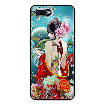 Ốp Lưng in cho Realme 2 Mẫu Cô Gái Tóc Thắt Hoa - Hàng Chính Hãng