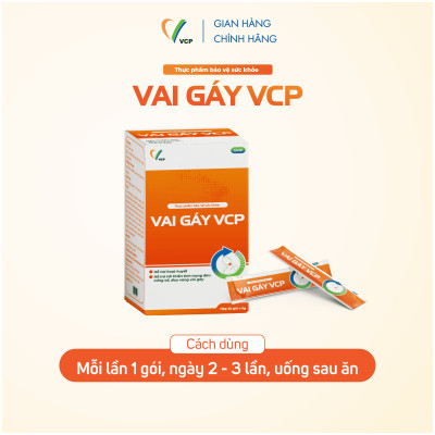 TPBVSK Vai Gáy VCP - Hỗ trợ cải thiện tình trạng đau cứng cổ, đau vùng vai gáy - Hộp 20 gói