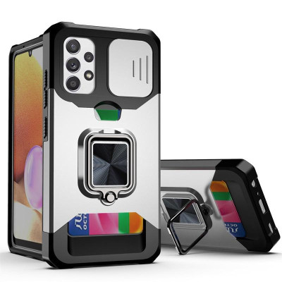 Ốp Lưng Cho Samsung Galaxy S25 Ultra / S24 Ultra / S23 Ultra / S22 Ultra / S22 Plus / S21 Ultra / Note 20 Ultra / Note 20 3 In 1 Chống Sốc Nắp Trượt Che Camera