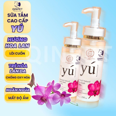 Sữa tắm Yú Cao cấp Phương Đông, chính hãƞg Dành Cho Chó Mèo, Chai Chiết 200ml