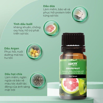 Tinh dầu dưỡng mọc tóc cao cấp độc quyền Damode Grapefruit Hair Serum chai 30ml