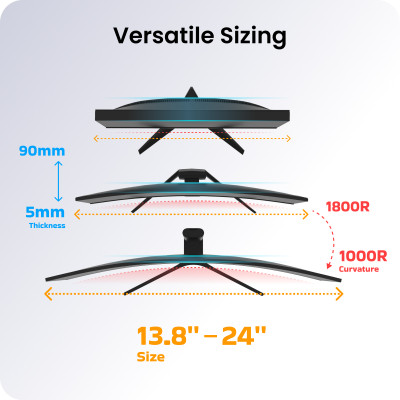 Đèn kẹp màn hình Yeelight Pura Monitor Light - Dùng cho màn hình cong, Điều chỉnh độ sáng - Hàng chính hãng