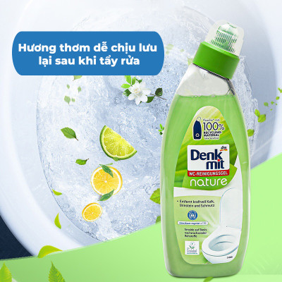 Nước tẩy bồn cầu, toilet, nhà tắm, nhà vệ sinh Denkmit WC Nature Đức 750ml