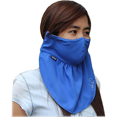 Khẩu trang lớn chống nắng UPF50+ vivid blue Zigzag MAS00405