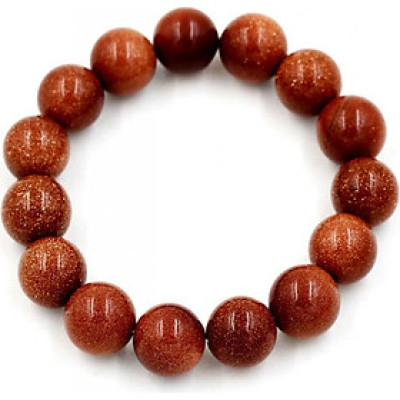 Vòng tay chuỗi hạt đá kim sa 12 ly 15 hạt