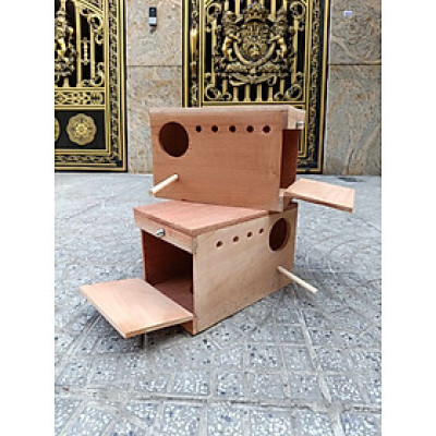 TỔ ĐẺ LOVEBRIRD, VẸT MẪU ĐƠN, YẾN PHỤNG EU gỗ hồng đào