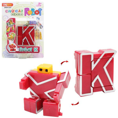 Đồ Chơi Lắp Ráp Biến Hình Robot Chữ Cái K - Cresta DK81237