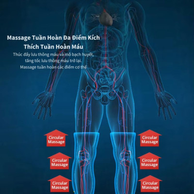 Máy nén ép trị liệu suy giãn tĩnh mạch chân Kachi MK394 - Hàng chính hãng