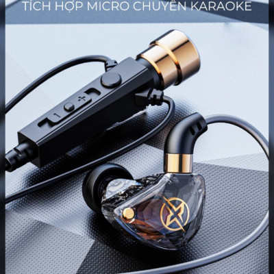 Tai nghe super bass kèm mic livestream RIBI KT02 - Thiết kế đeo vòng qua tai - Phù hợp nghe nhạc, chơi game, ghi âm, học online - Hàng chính hãng