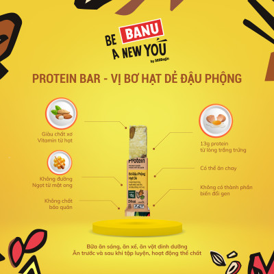 BANU - THANH PROTEIN - BƠ ĐẬU PHỘNG HẠT DẺ