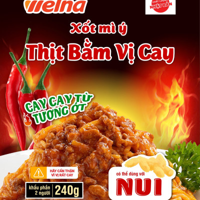 Combo 3 Gói Xốt Mì Ý Nisshin Hương Vị Thịt Bằm Vị Cay -  Nisshin Seifun Welna Shop