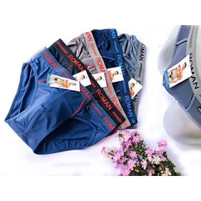 Combo 5 quần lót nam,sịp nam cao cấp(ROMAN,HEROMAN,TONNY) 5 màu,lưng thun 3cm-thun lạnh cực thoáng mát.