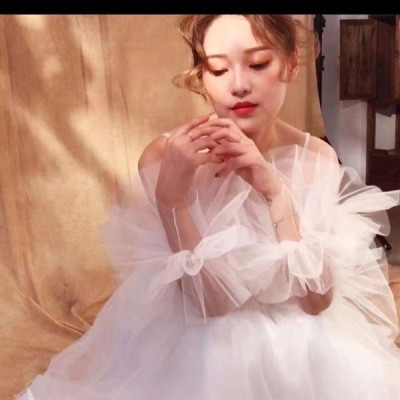 Găng tay nữ vải voan xếp ly phồng dễ thương mẫu mới t9-2023