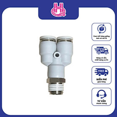 Đầu nối ống chữ Y khí nén ren ngoài Pneumax series PPX Y-Branch - Hàng chính hãng