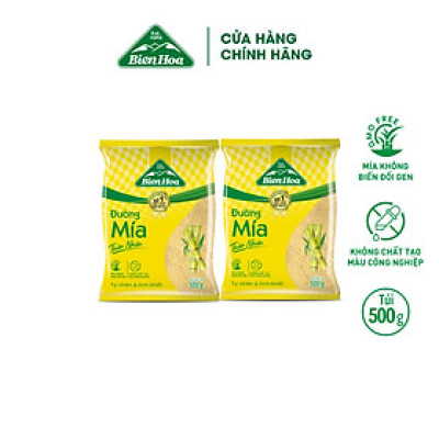 Combo 2 túi Đường Mía Thiên Nhiên Biên Hòa 500G/túi