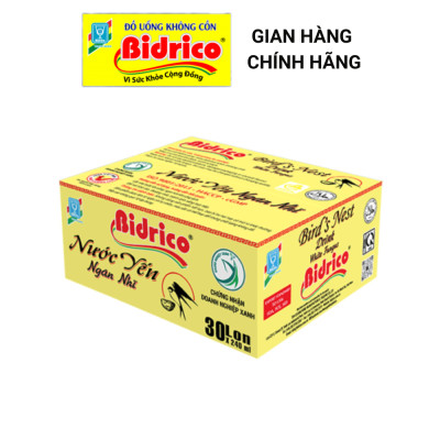 Nước Yến Ngân Nhĩ Bidrico ( Thùng 30 lon 240ml )