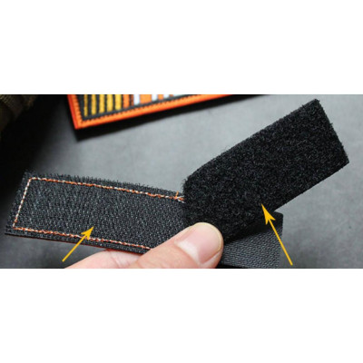 Patch_velcro phản quang cờ Ukraine dán quần áo_ba lô_túi xách