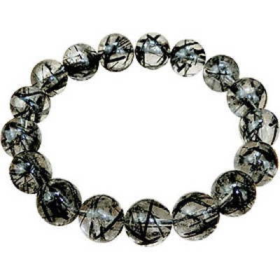 Vòng Tay Phong Thủy Thạch Anh Tóc Đen