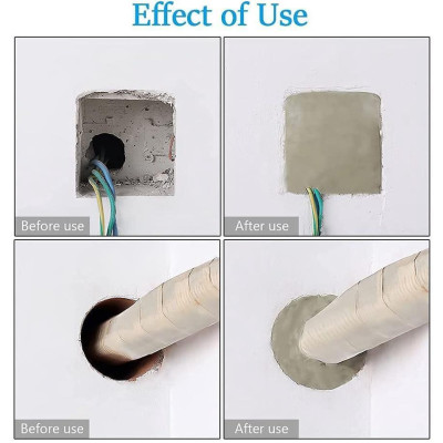 Combo 10 gói Xi Măng Dẻo Bịt Tường Chống Thấm, Côn Trùng - Xi Măng Trám Vết Nứt, Khe Hở Tường