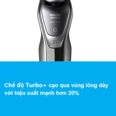Máy cạo râu khô và ướt cao cấp Philips Norelco S5940/88 Serial 5000 có đầu tỉa để tỉa tóc mai và ria mép - HÀNG NHẬP KHẨU