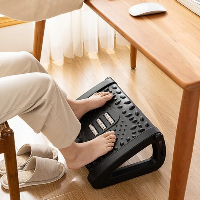 Ghế gác chân KG02S văn phòng công thái học, kê chân matxa cao cấp giảm căng thẳng loại xịn dài 43cm - Hàng chính hãng