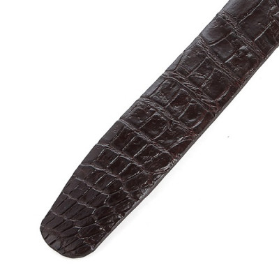 Thắt Lưng Nam Da Cá Sấu Gai Bụng Bản Lớn Huy Hoàng HT4775 - Nâu Đất