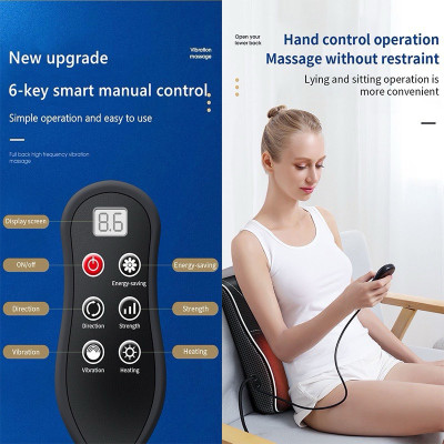 ￼Gối Massage Cổ Vai Gáy Rulax,Máy Massage Hồng Ngoại 2 Động Cơ Rung Kết Hợp 20 Bi Giảm Đau Nhức Hiệu Quả