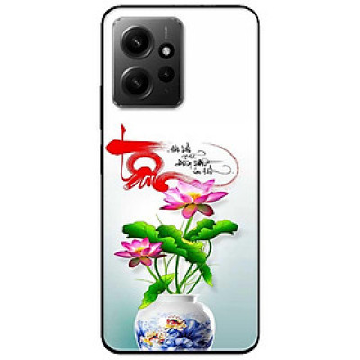 Ốp lưng cho Xiaomi Redmi 12 4G - Redmi Note 12 4G - Redmi Note 12 Pro 4G - 12 Pro 5G - Sen Tâm Hoa - Hàng Chính Hãng