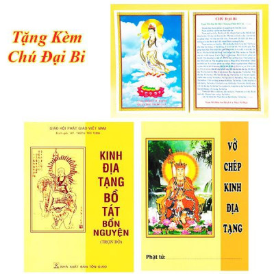 Sách - Combo 2 Cuốn: Kinh Địa Tạng Bồ Tát Bổn Nguyện + Vở Chép Kinh Địa Tạng - Chính Thông Book