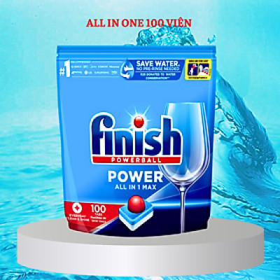 Viên rửa bát Finish All in 1 max 100 viên