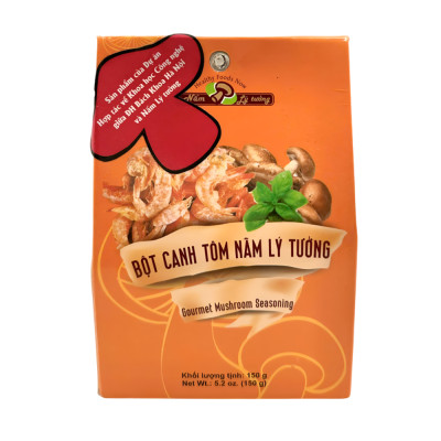 Combo 3 Gói Bột Canh Tôm Nấm Lý Tưởng 150g, Gia Vị Tôm Nấm, Chiết Suất Từ Tôm Và Nấm Tự Nhiên Phù Hợp Các Món Ăn