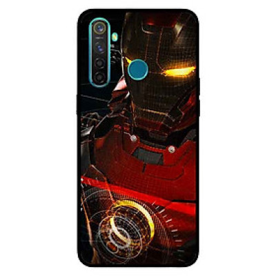 Ốp Lưng in cho Realme 5 Mẫu Người Sắt Mắt Vàng - Hàng Chính Hãng