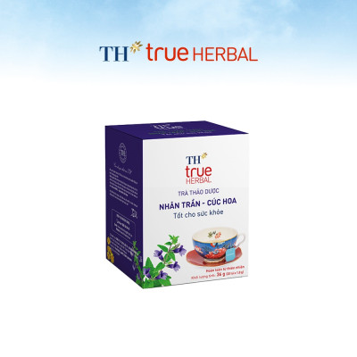 Combo 4 hộp trà thảo dược TH true HERBAL Nhân Trần – Cúc Hoa (80 gói)