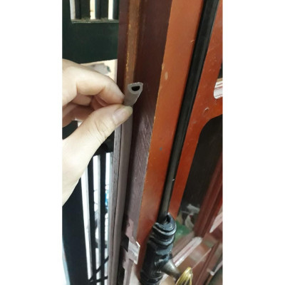 Combo 10 mét gioăng D, gioăng dán cửa gỗ, gioăng giảm trấn, gioăng chống ồn cánh cửa nhà, gioăng chống bụi, ron D