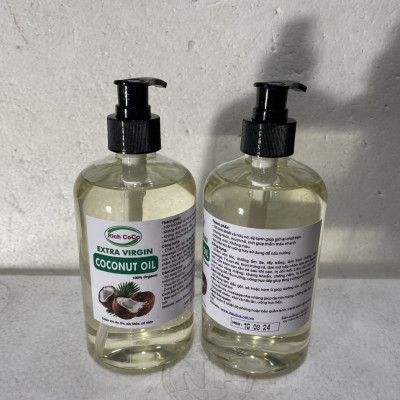 DẦU DỪA HỮU CƠ ÉP LẠNH - RICH COCO – EXTRA VIRGIN COCONUT OIL – CHAI 500ml