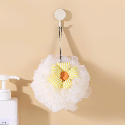 Combo 2 Bông Tắm Hình Hoa Sọc Caro Tạo Bọt Chất Liệu Lưới Tròn Mềm Mại - Giao màu ngẫu nhiên