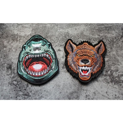 Patch vải velcro đầu thú dán ba lô, nón , quần áo , túi xách