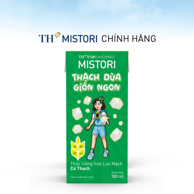 Thùng 48 hộp thức uống Sữa Lúa mạch Có Thạch TH true CHOCOMALT MISTORI 180 ml (180 ml x 48)