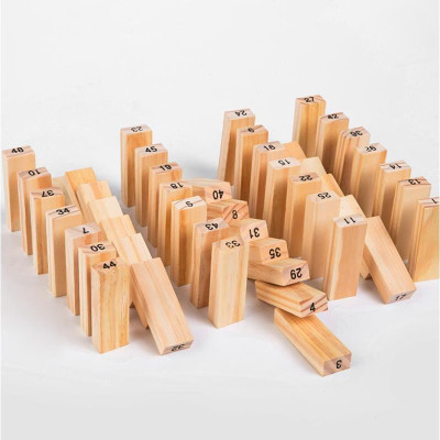 Đồ Chơi Rút Gỗ 54 Thanh Loại Lớn Hộp Màu Xanh Wiss Toy